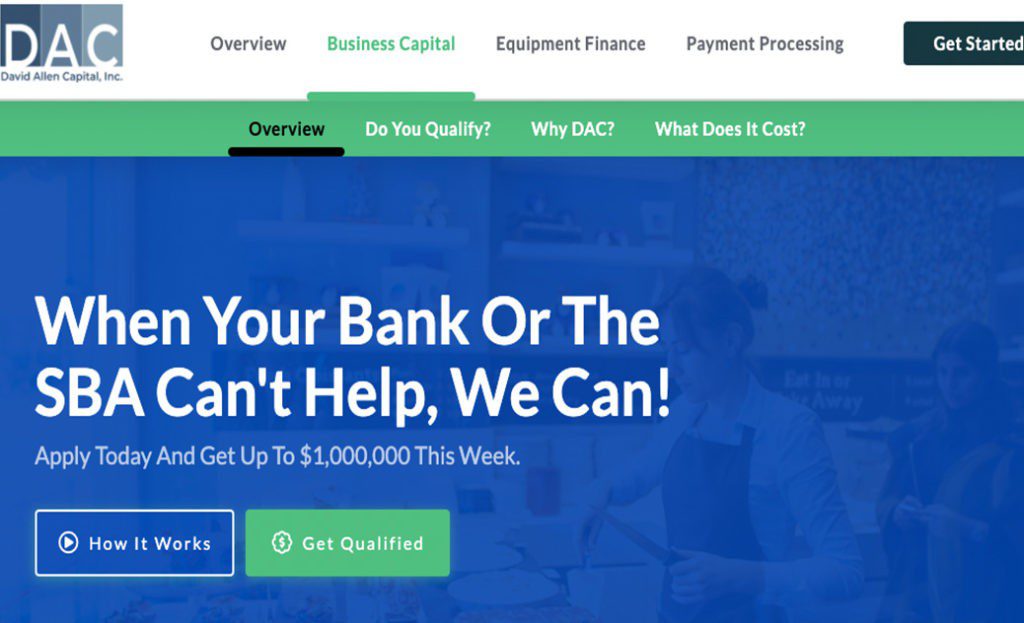 David Allen Capital-USA Funding Pros-Get the best business funding available for your business, start up or investment. 0% APR credit lines and credit line available. Unsecured lines of credit up to 200K. Quick approval and funding.